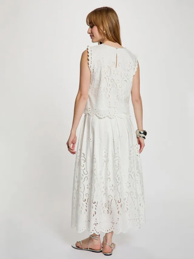 Morgan Flared long skirt 261-Jupon White - Maat : 44