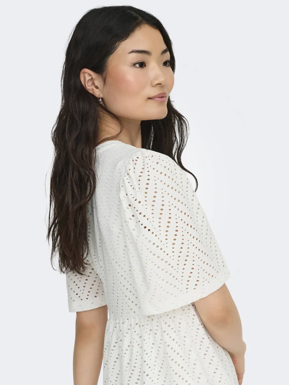 JDY trapeze jurk JDYCARLA met volant wit, foto 6