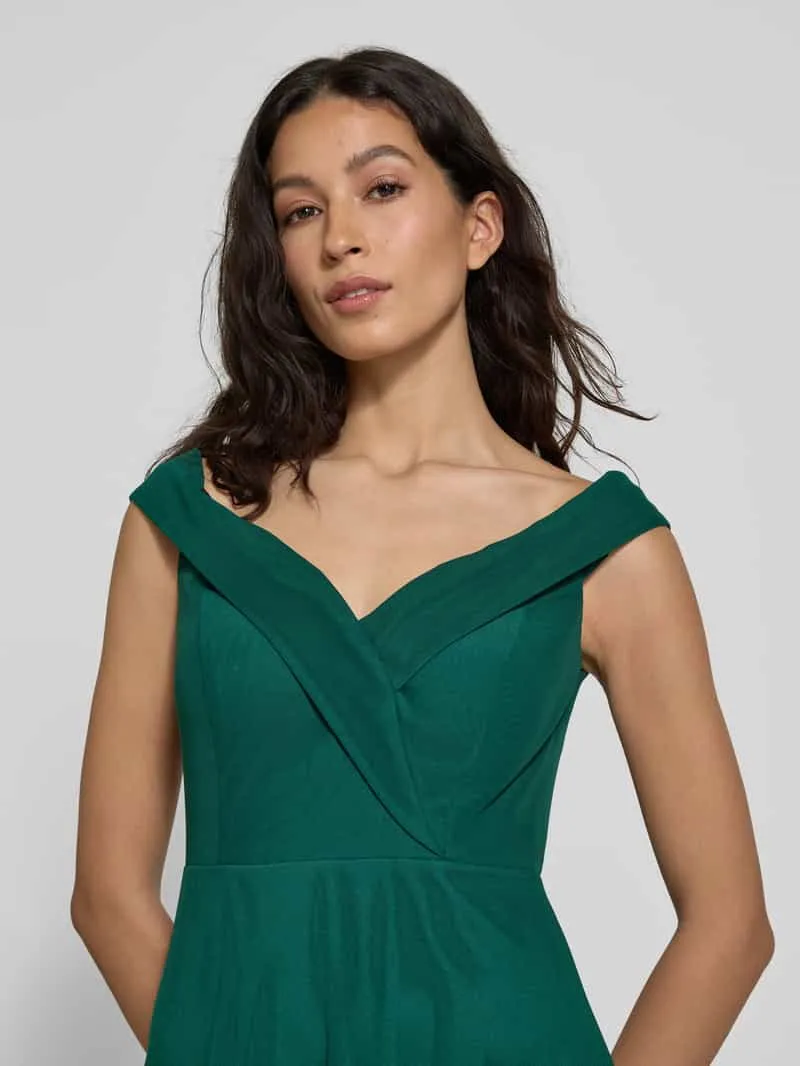 TROYDEN COLLECTION Avondjurk in laagjeslook smaragdgroen, foto 4