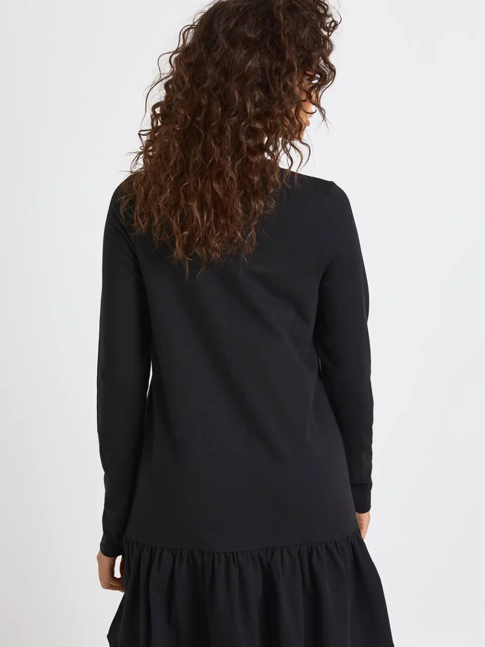 boohoo Dames Lange Mouwen Drop Zoom Smock Jurk zwart, foto 3