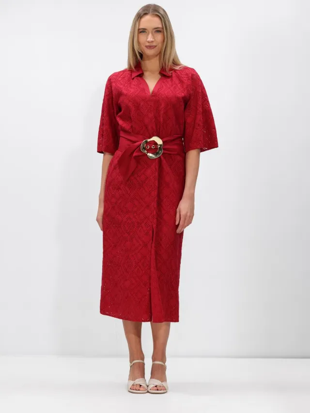 Caroline Biss Dames Jurken 1155 - Rood