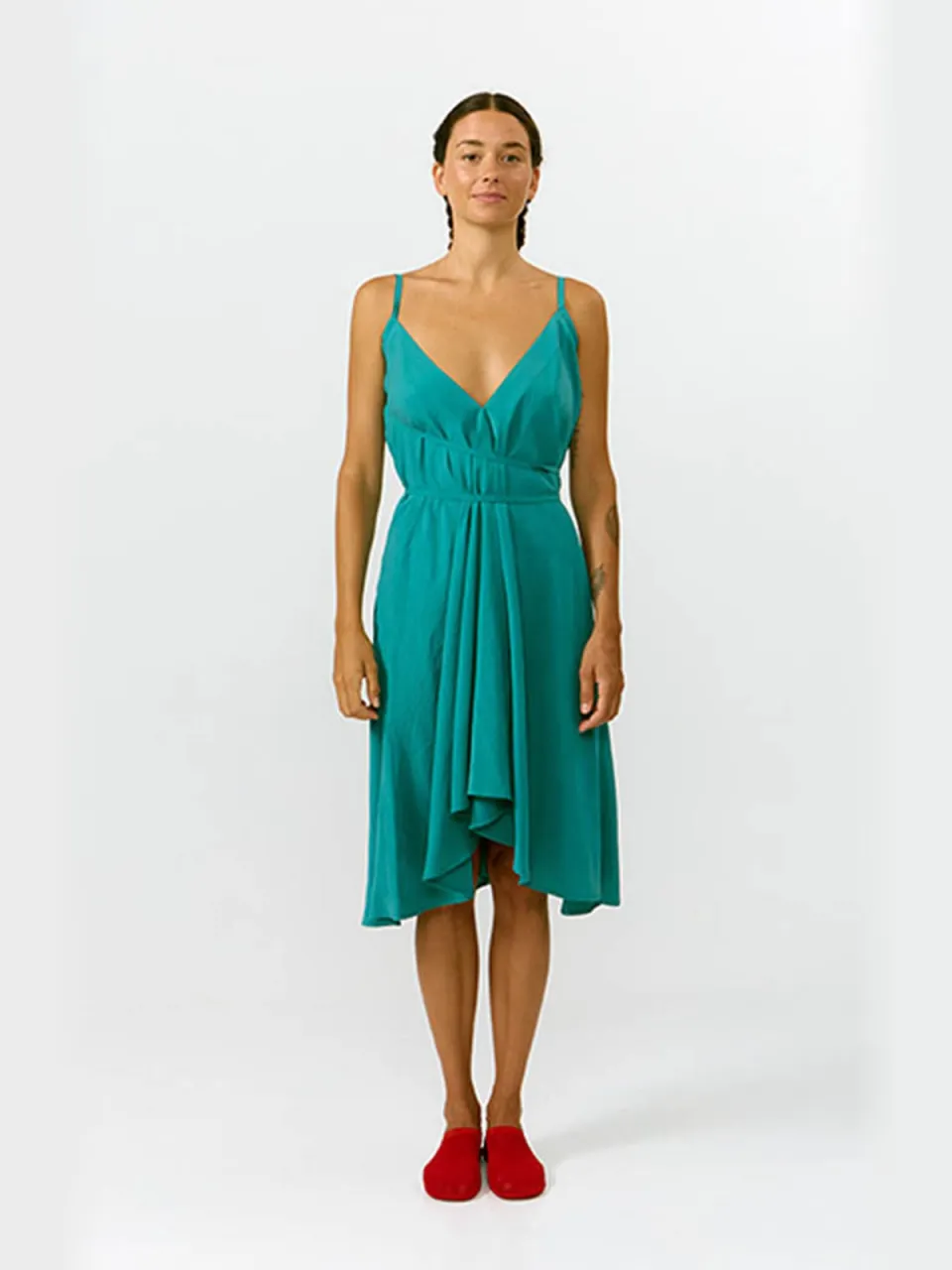 SUITE13LAB dames vegan Jurk Mp Short Petrol, foto 2