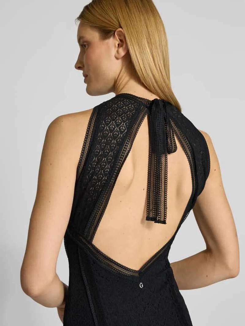 Guess Maxijurk met kant en loopsplit model 'NEW LIZA' zwart, foto 3