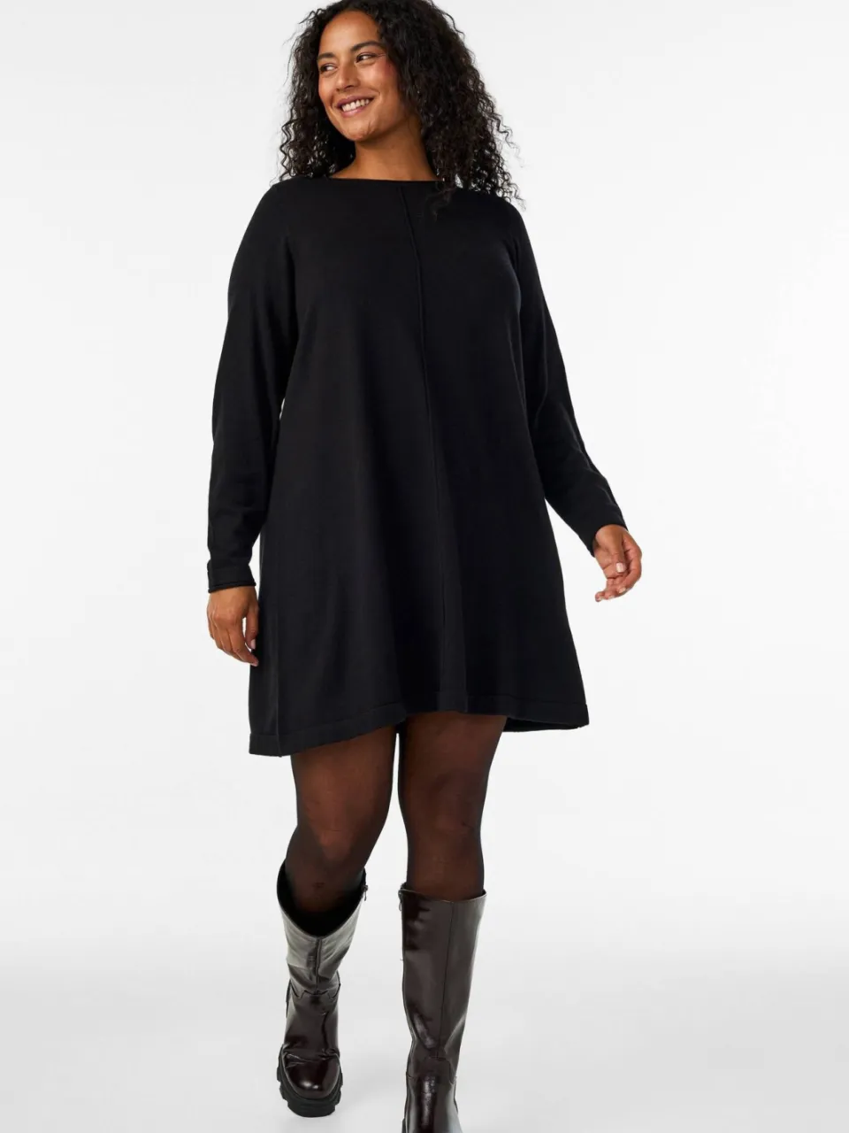 Zizzi jurk MSHAPE zwart, foto 4