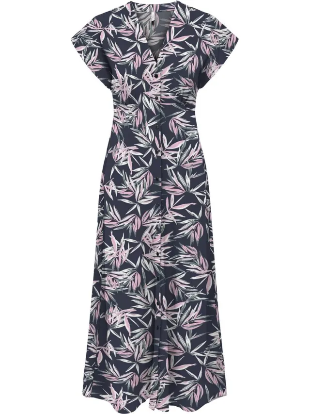 Only ONLNOVA LIFE VIS MOLLIE LONG DRESS WVN - Dames - Maxi jurken Sky Captain;476 True Leaf
