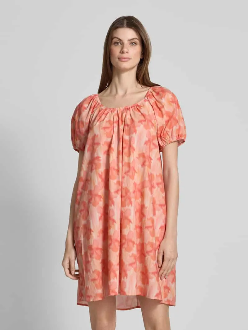 Moves Mini-jurk met ronde hals, model 'Kenna' Roze