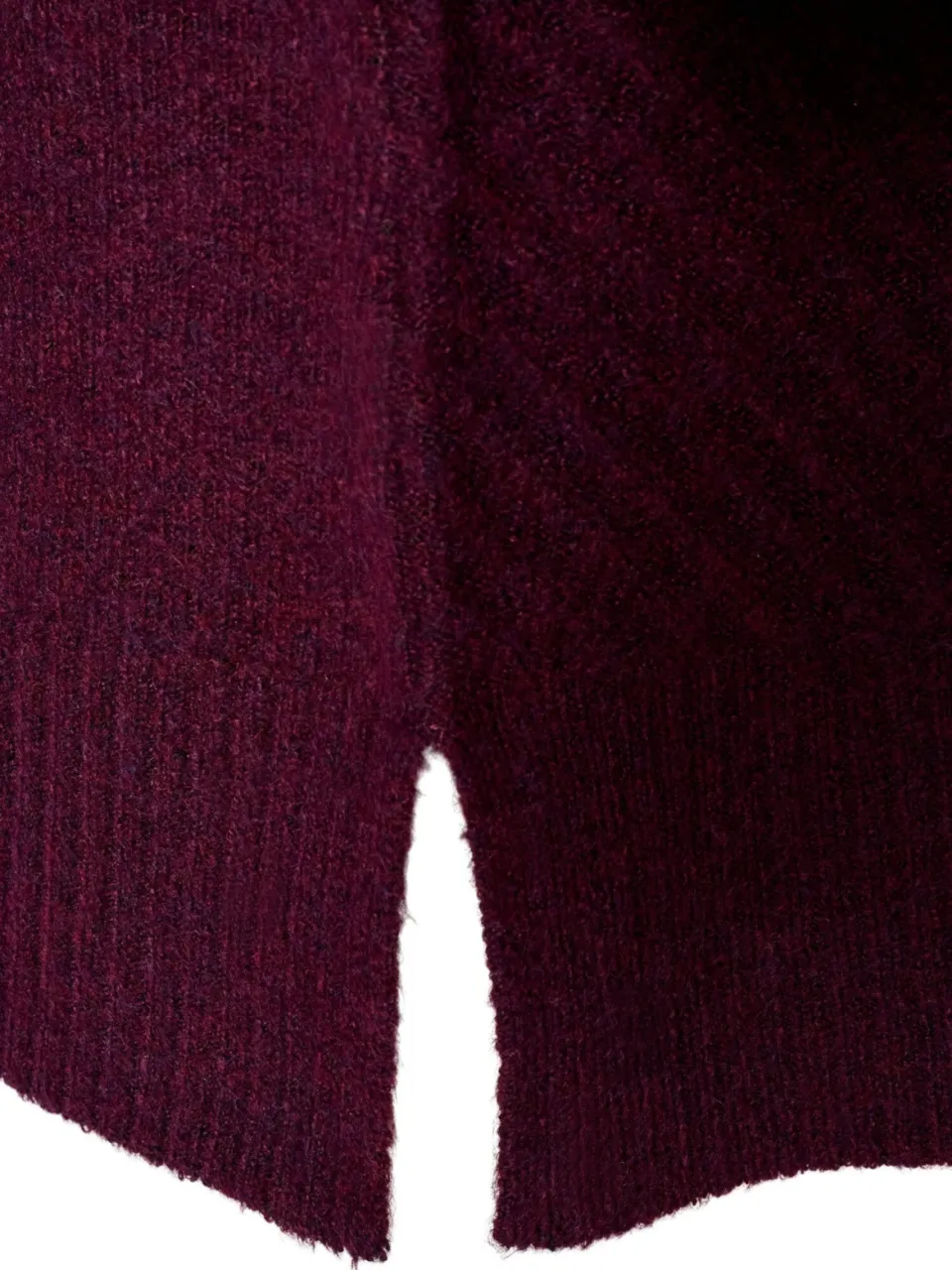 Zizzi Plus Size gebreide midi jurk - donkerrood, foto 5
