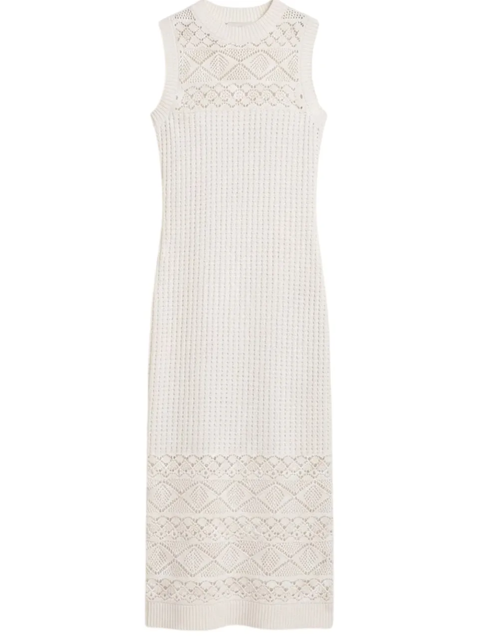 Finery Ravi gebreide midijurk voor dames (Crème), foto 2