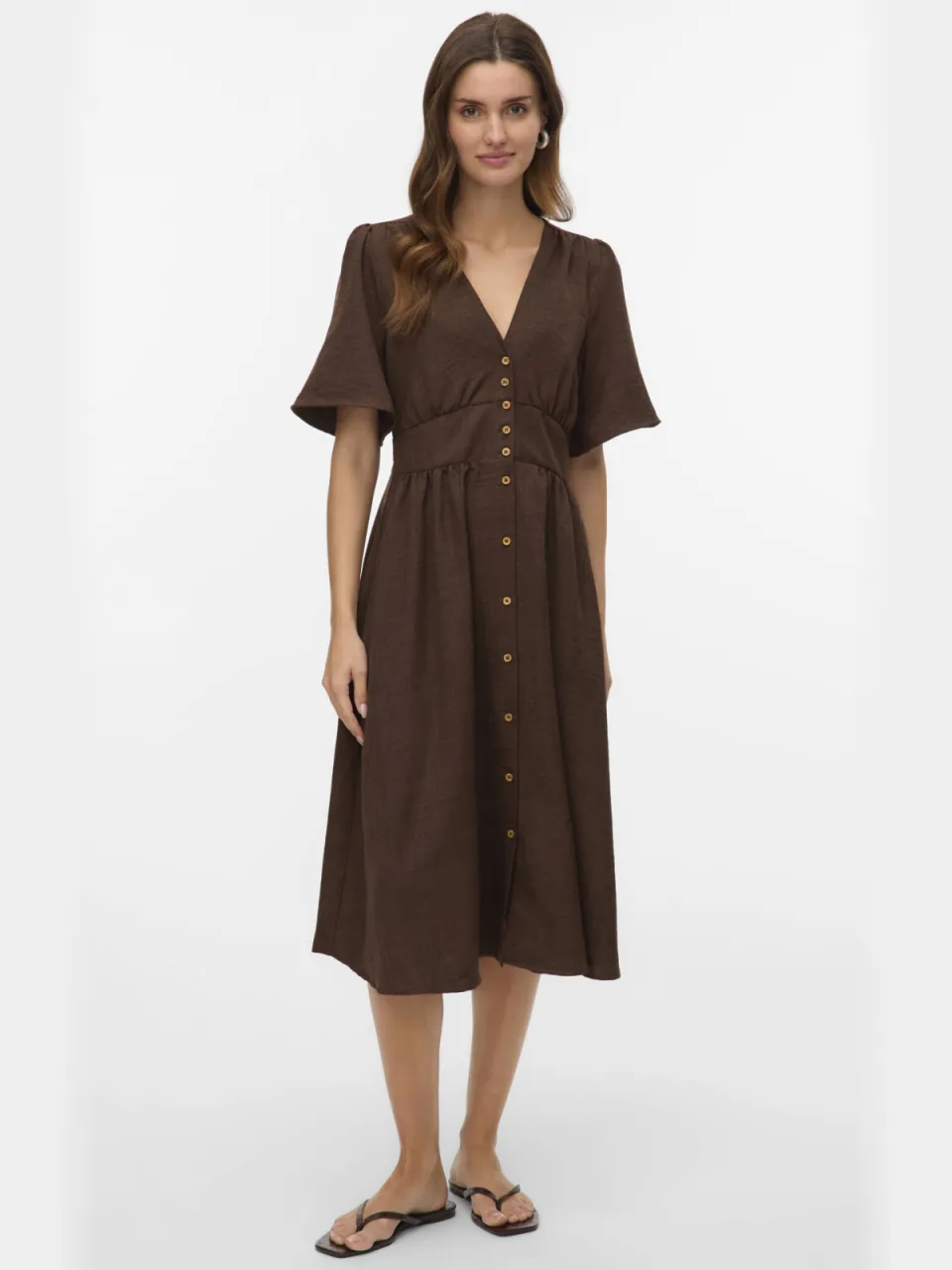 Vero Moda zomerjurk Bruin