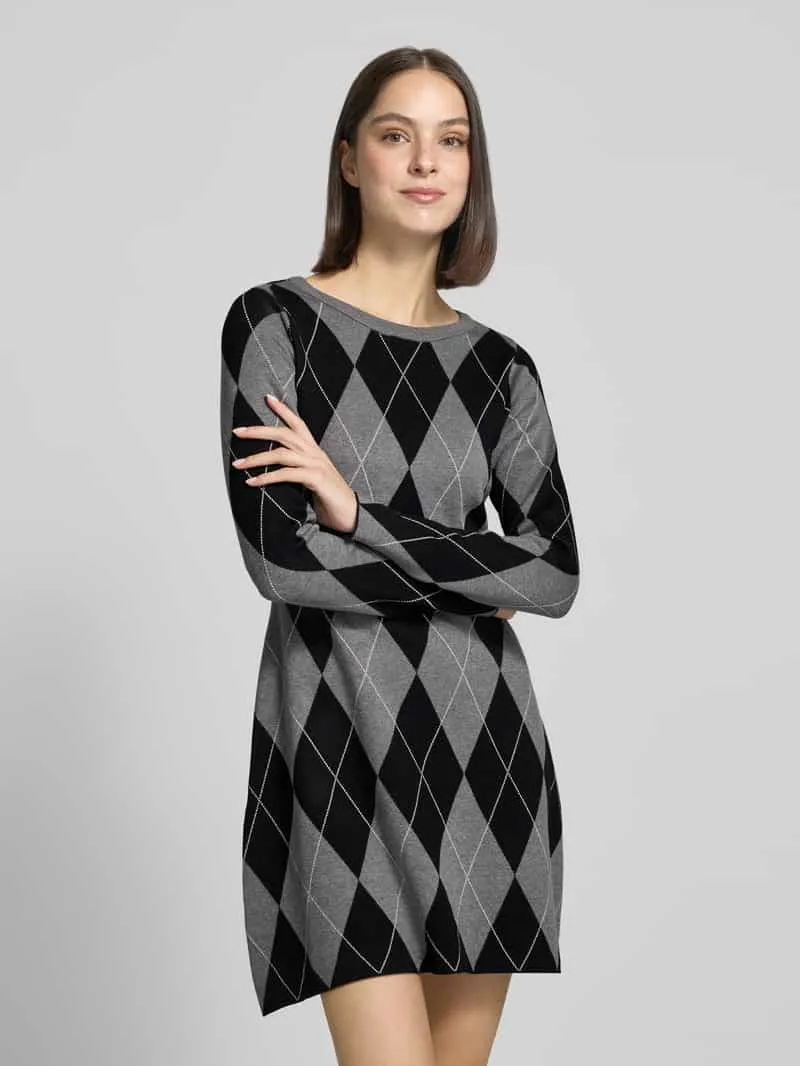 Vero Moda Tricotjurk met zijsplitten Donkergrijs