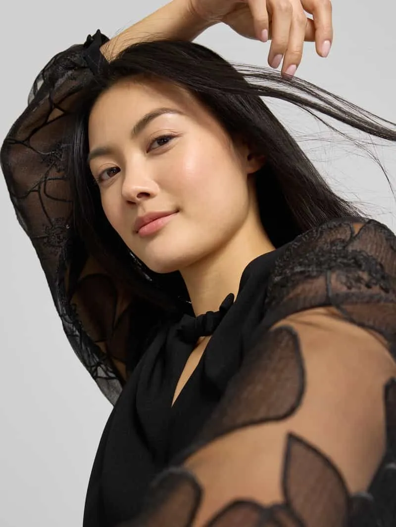 LUISA CERANO Mini-jurk met Ballonmouwen zwart, foto 5