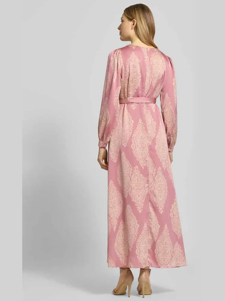 NEO NOIR regular fit avondjurk met all-over paisleyprint model 'Bretti' roze, foto 3