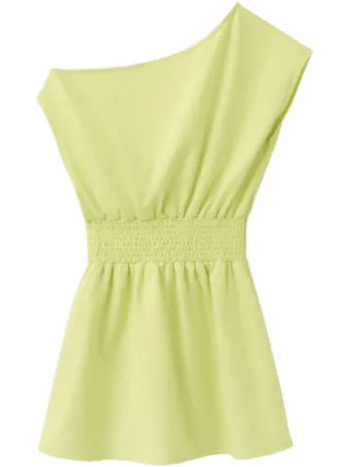 Mango Kids jurk met smockwerk limegroen, foto 4