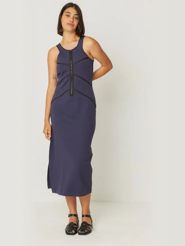 Skfk dames vegan Jurk Dei Marineblauw Extra donkerblauw