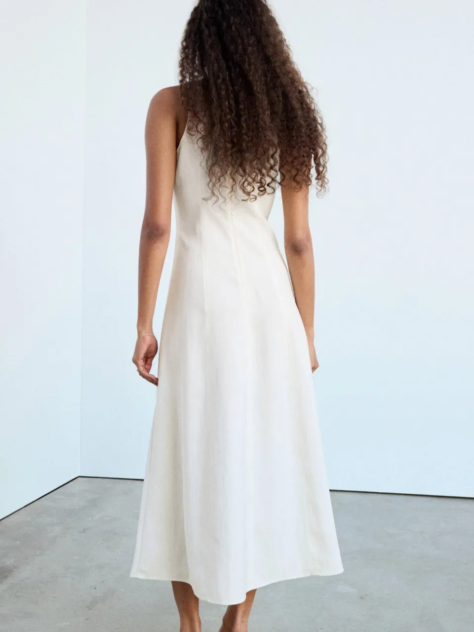 Mango midi zomerjurk - beige, foto 6