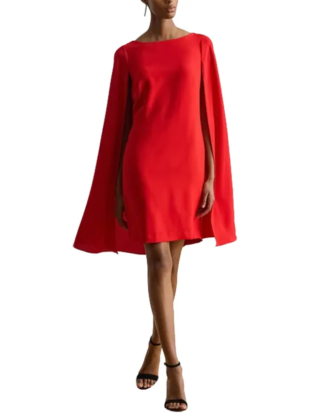 Raplh Lauren Korte Jurk Raplh Lauren 253980921009-red Rood