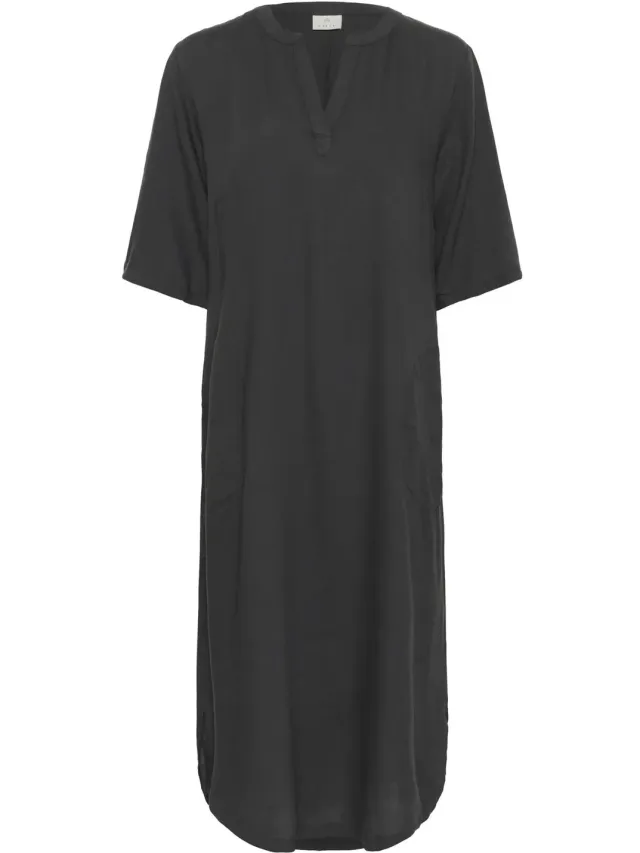 Damesjurk KAFFE Milia Tan black oyster