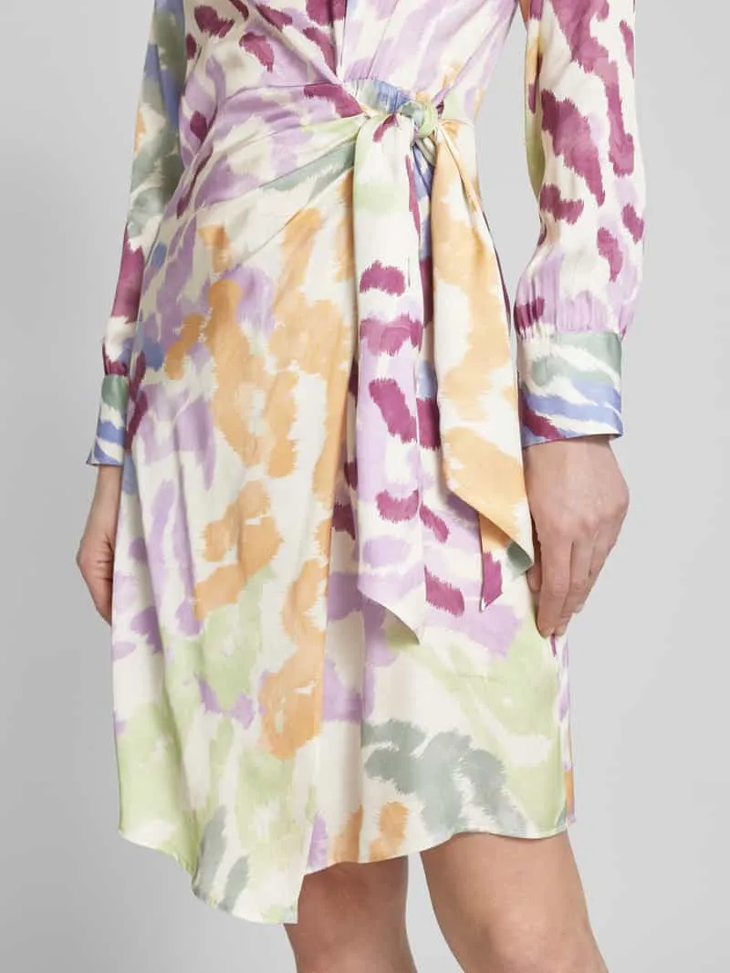 Smith and Soul Knielange jurk met knoopdetail offwhite, foto 5