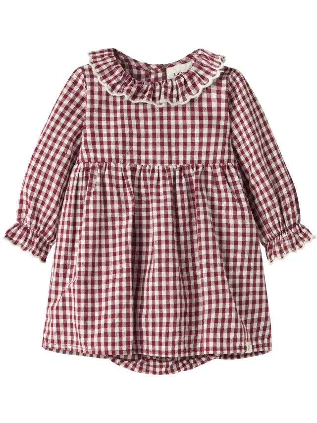 Lil' Atelier Baby Jurk Biologisch katoen Biking Red1