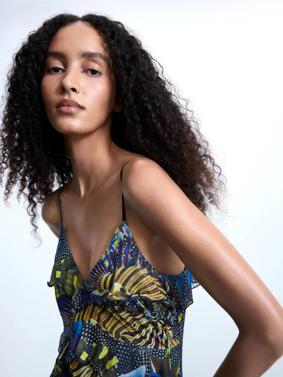Desigual midi jurk multi