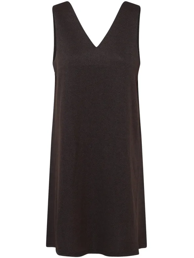 Ichi Damesjurk Ichi IHKate Jacquard black brown herringbone