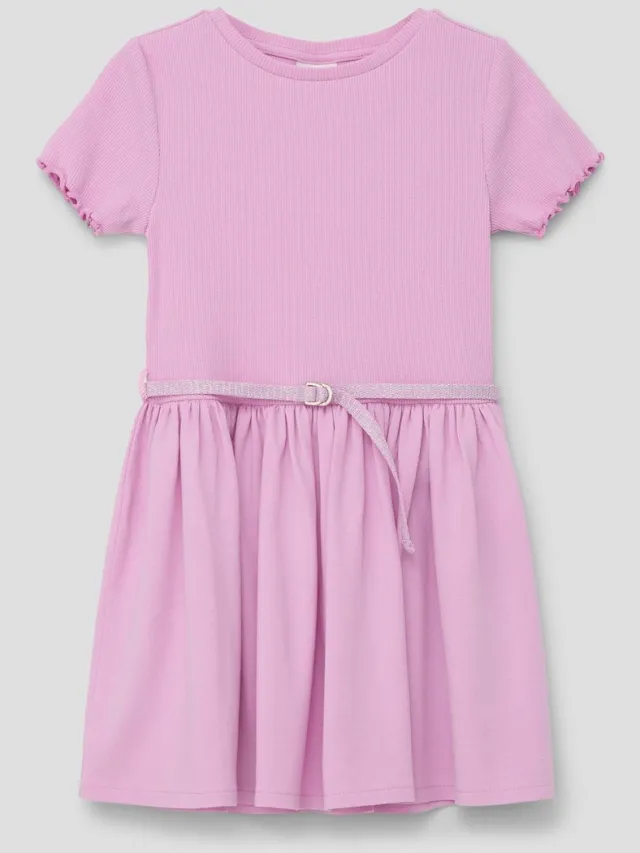 S.Oliver female - Jurk met afneembare glitterriem roze