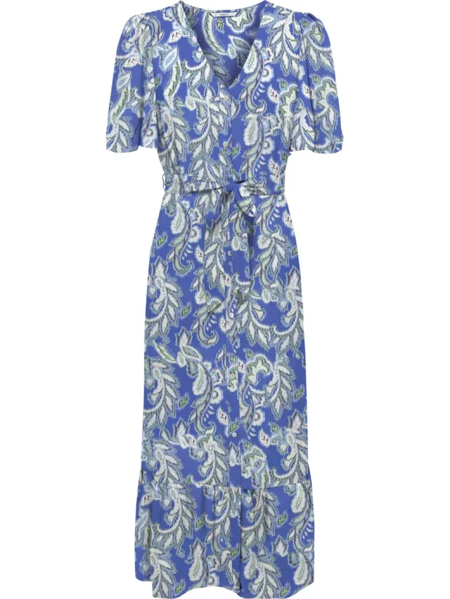 Only ONLALMA LIFE VIS S/S EMILY DRESS AOP - Meisjes - Maxi jurken Dazzling Blue