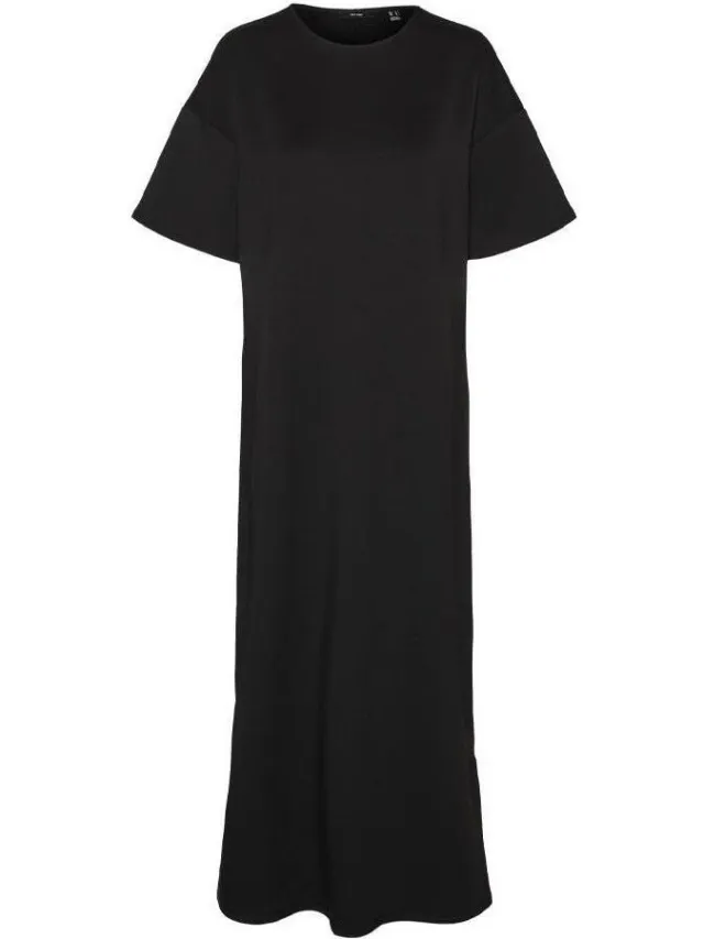 Vero Moda Lange Jurk Vero Moda Sallie Zwart