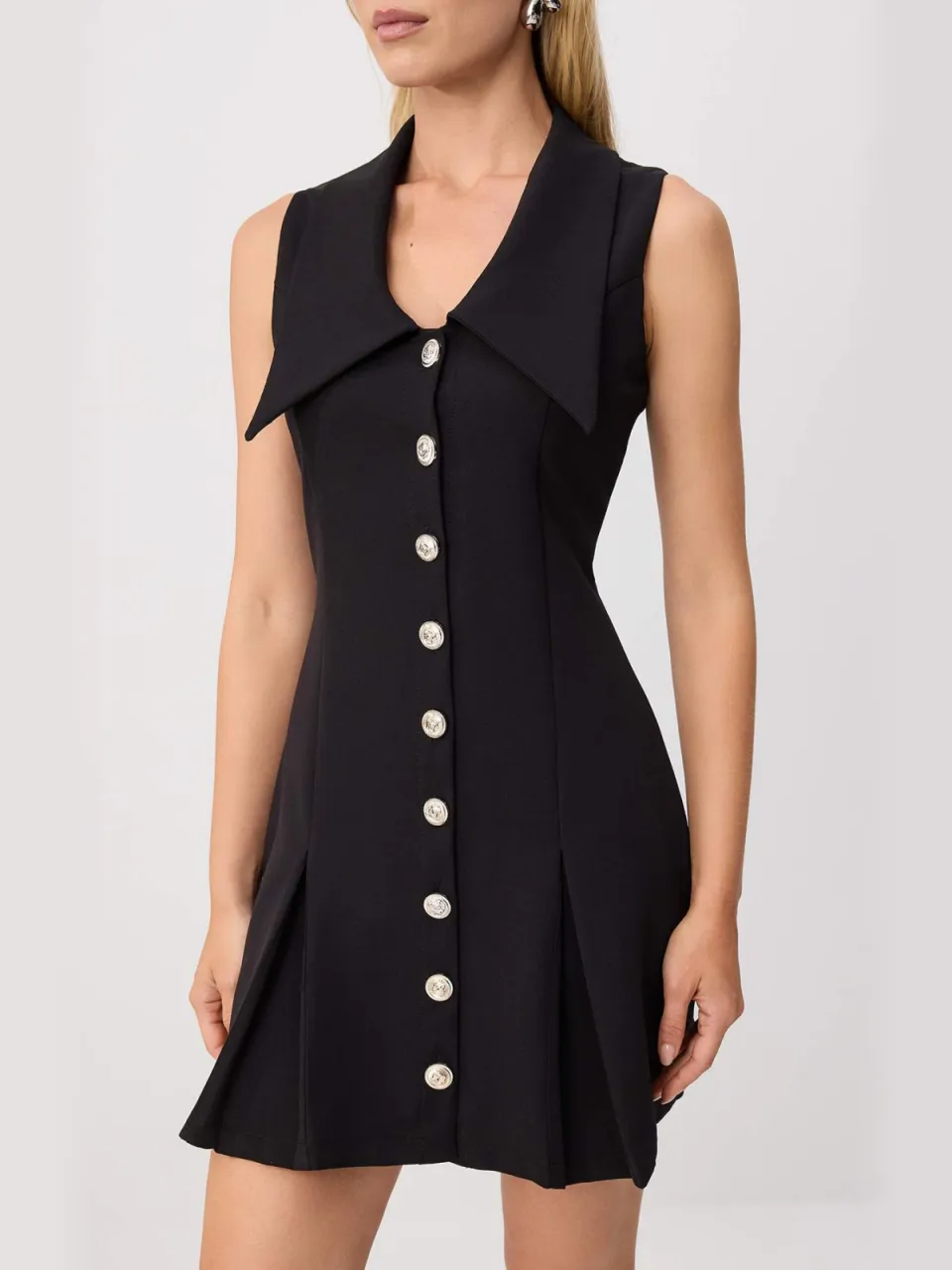 Trendyol TRENDYOLMİLLA Dames Zwart Effen Kort / Mini Mouwloos Bodycon Jurken, foto 2