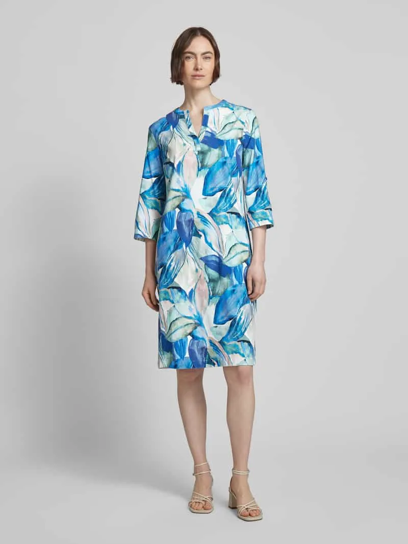 TONI Knielange tuniekjurk met verstelbare mouwlengte blauw, foto 3