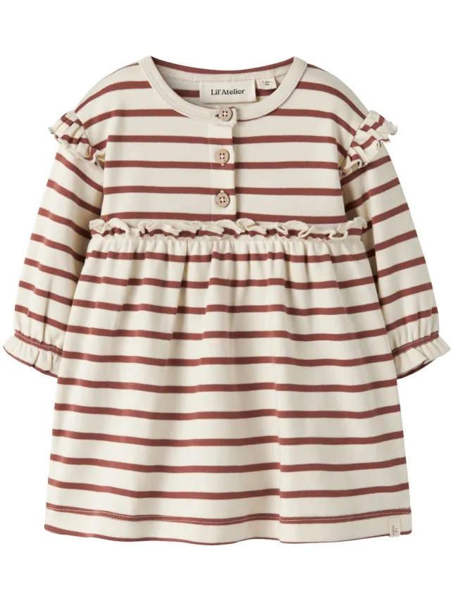 Lil' Atelier Baby Jurk Biologisch katoen turtledove