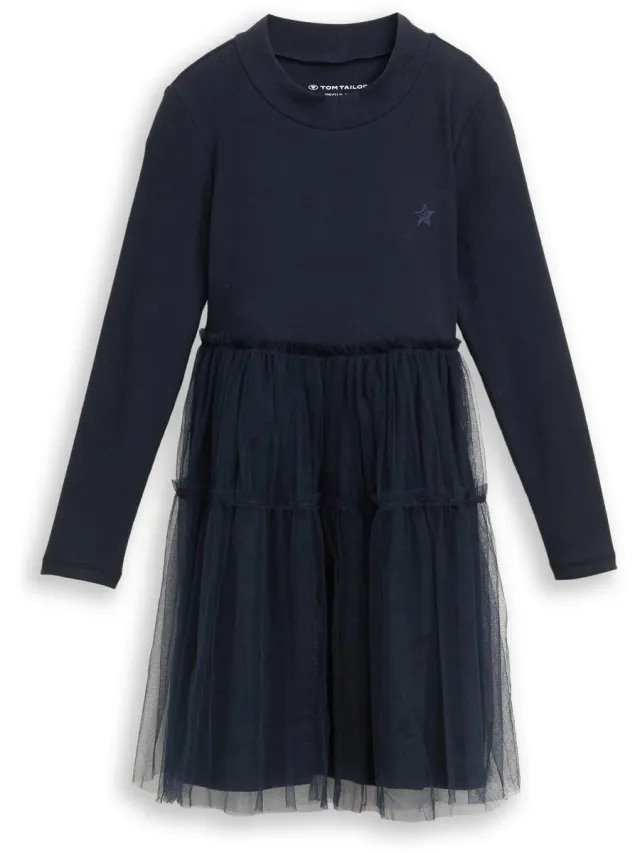 Tom Tailor Mini-jurk met tule rok - sky captain blue