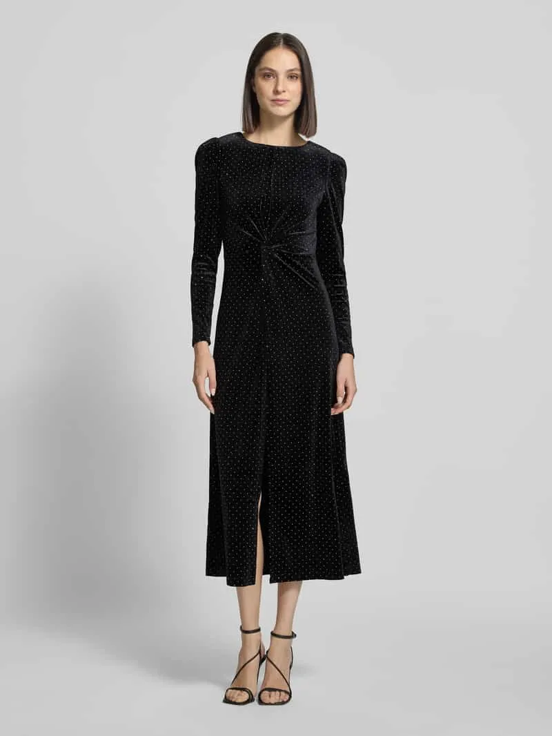 Yas Cocktailjurk in all-over look model 'HELLA' Zwart