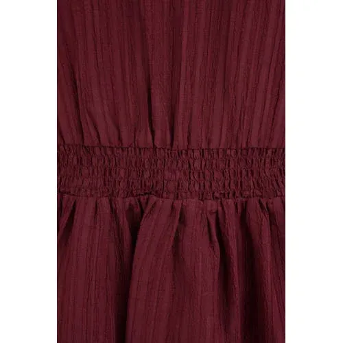 WE Fashion korte jurk donkerrood, foto 5