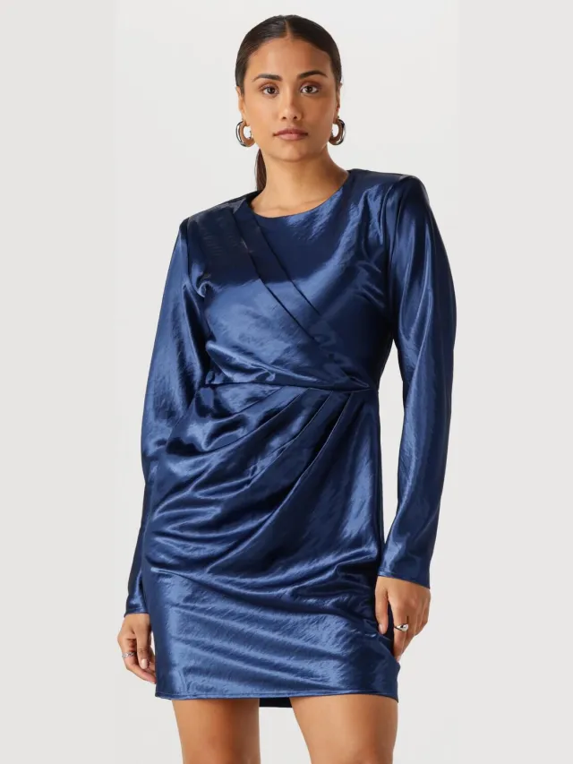 Y.A.S. YAS Dames Jurken Yasgisela Ls Dress - Donkerblauw