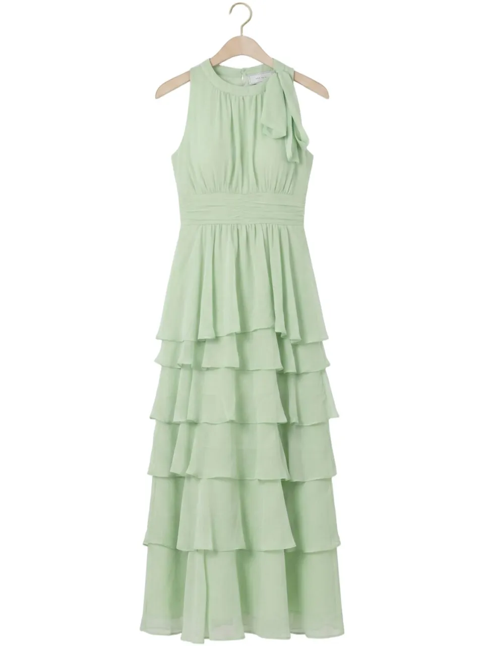 Neo Noir Dames Jurken Marli Solid Chiffon Dress - Mint, foto 2