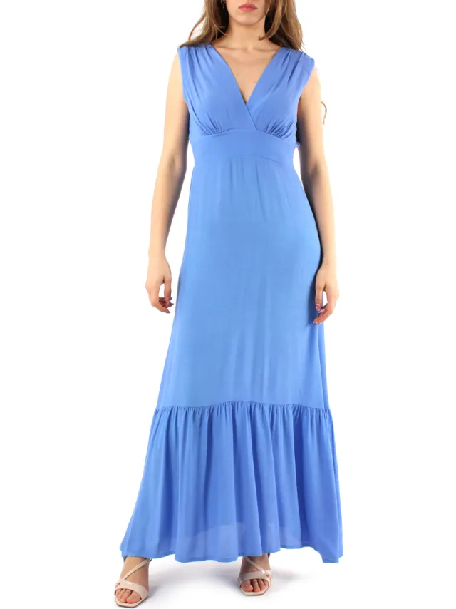 Crochè Lange Jurk Crochè CR08414 Blauw