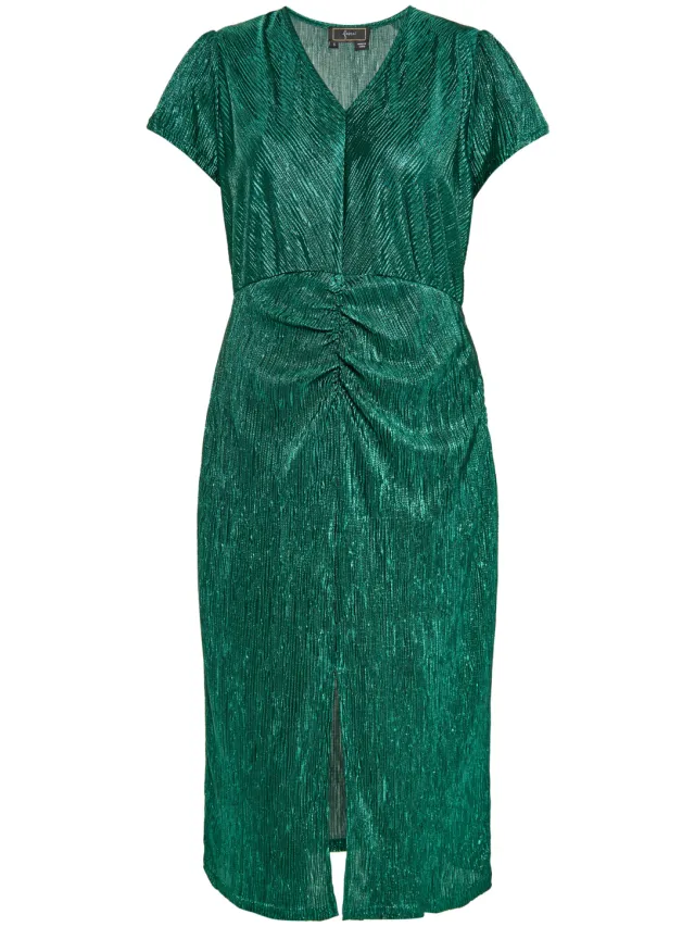 Faina Jurk Dames donkergroen, foto 2