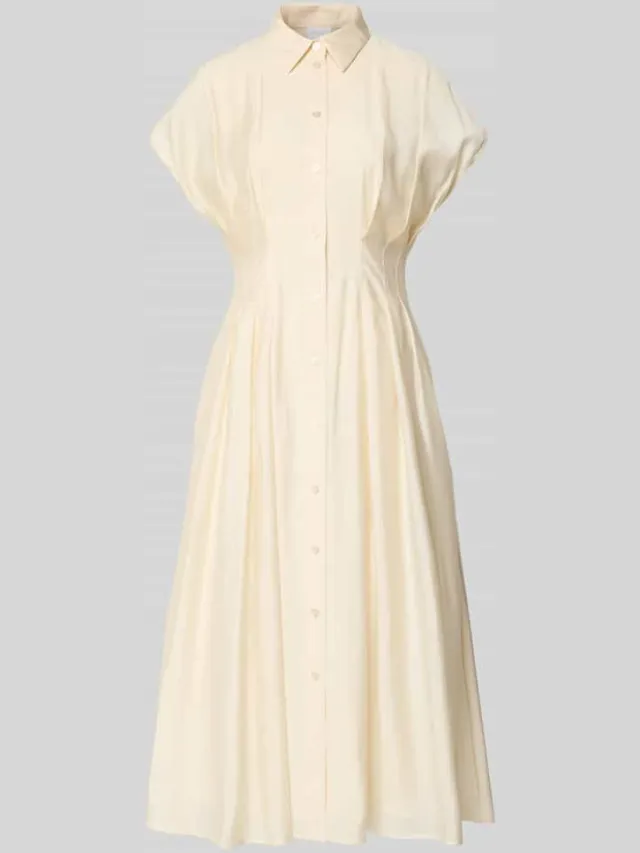 Jake*s Collection overhemdjurk met Knoopsluiting beige, foto 2