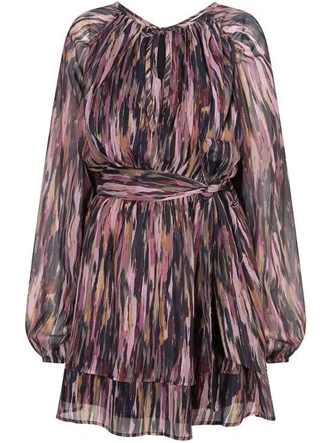 Lofty Manner korte jurk met glitters en print - meerkleurig multi, foto 2