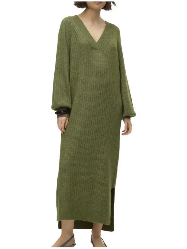 Vero Moda Lange Jurk Vero Moda Philine Groen
