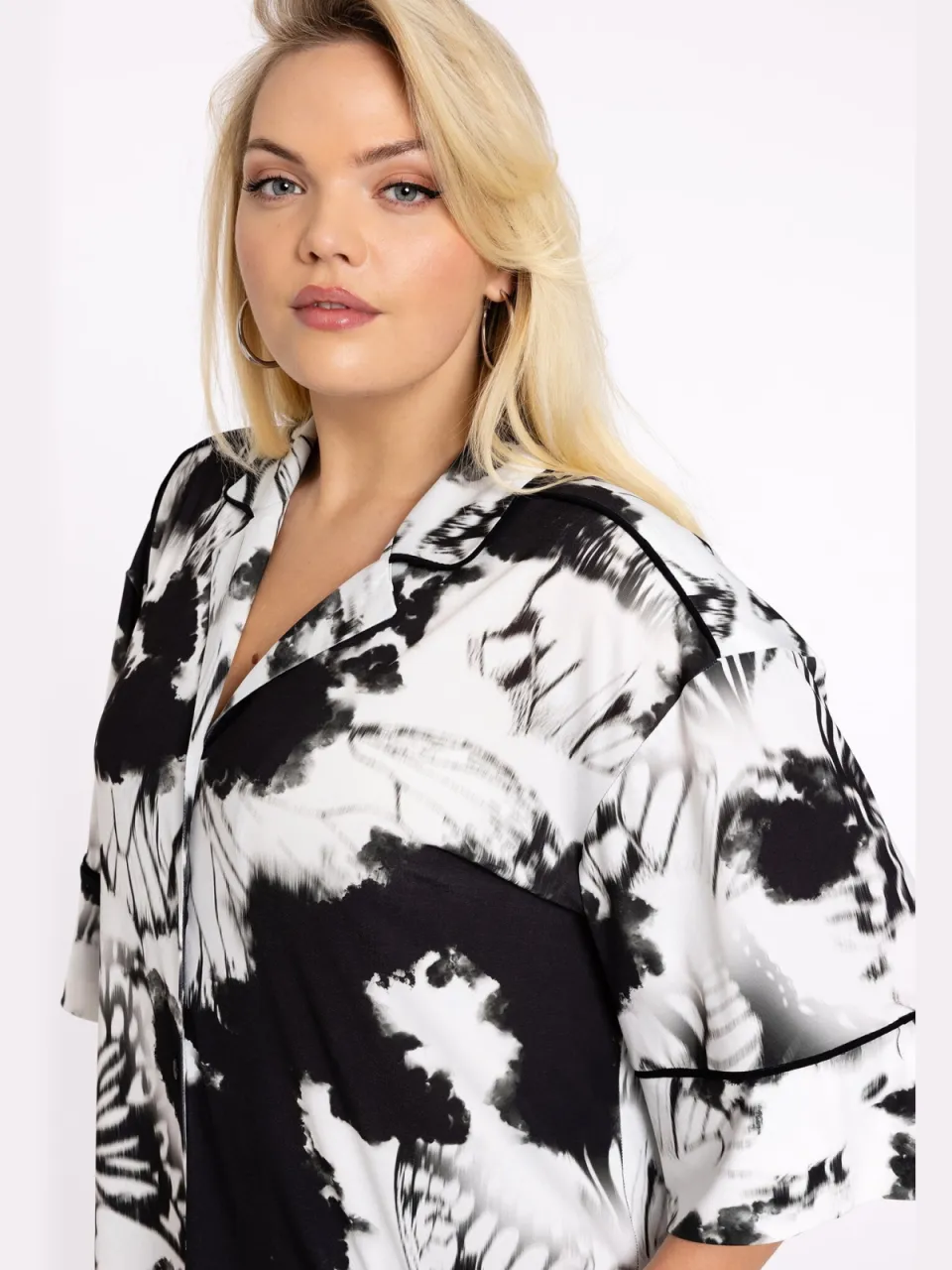 Yoek Blouse-jurk HANNELORE | Zwart, foto 5