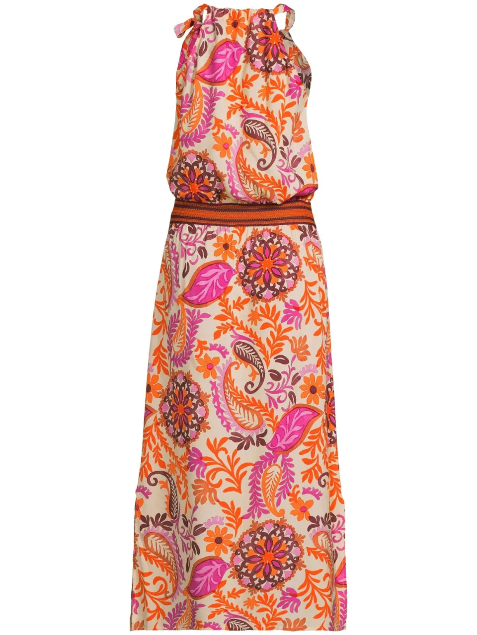 Geisha halterjurk roze, foto 2