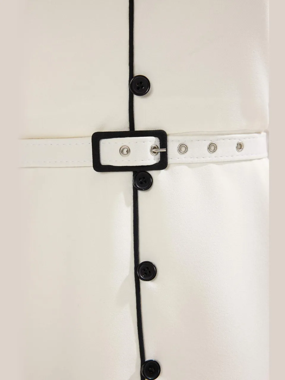 Trendyol TRENDYOLMİLLA Dames Ecru Effen Midi Mouwloos Avond / Dagelijks Blousejurk Jurken, foto 2