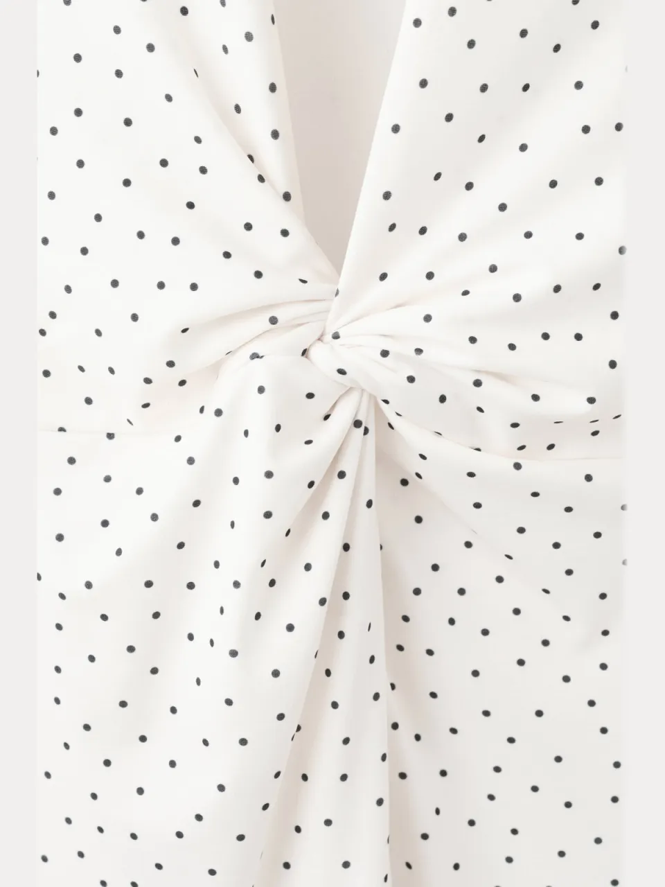 Mango halter midi jurk met stippen - wit, foto 8