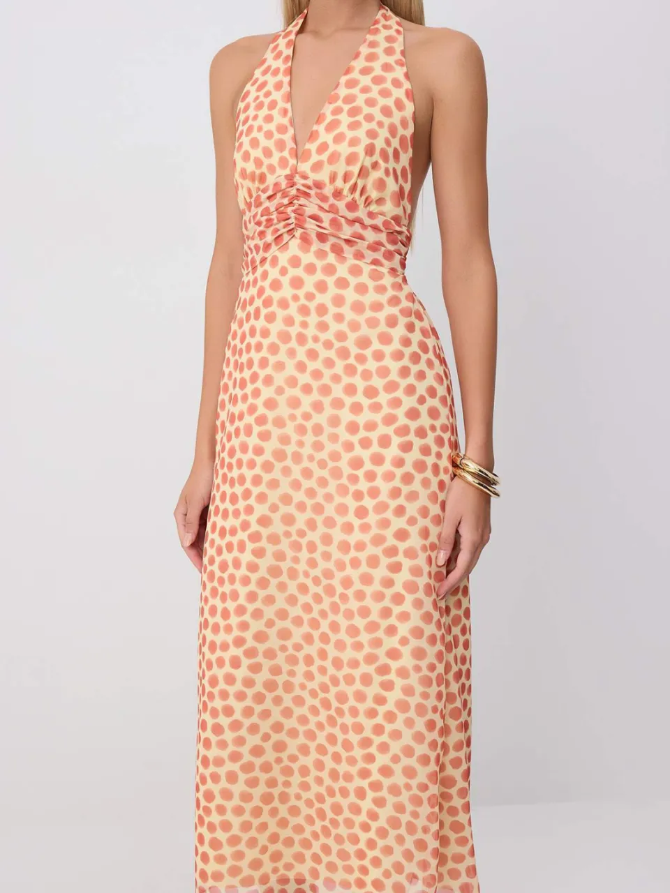 Trendyol TRENDYOLMİLLA Dames Rood Bloemen Maxi Mouwloos A-lijn Jurken, foto 2