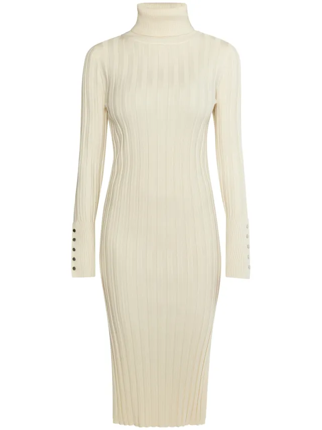 DREIMASTER Gebreide jurk Dames lichtbeige beige, foto 2