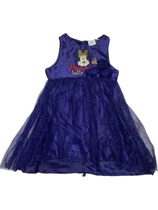 Disney Minnie Mouse jurk satijn/tule blauw