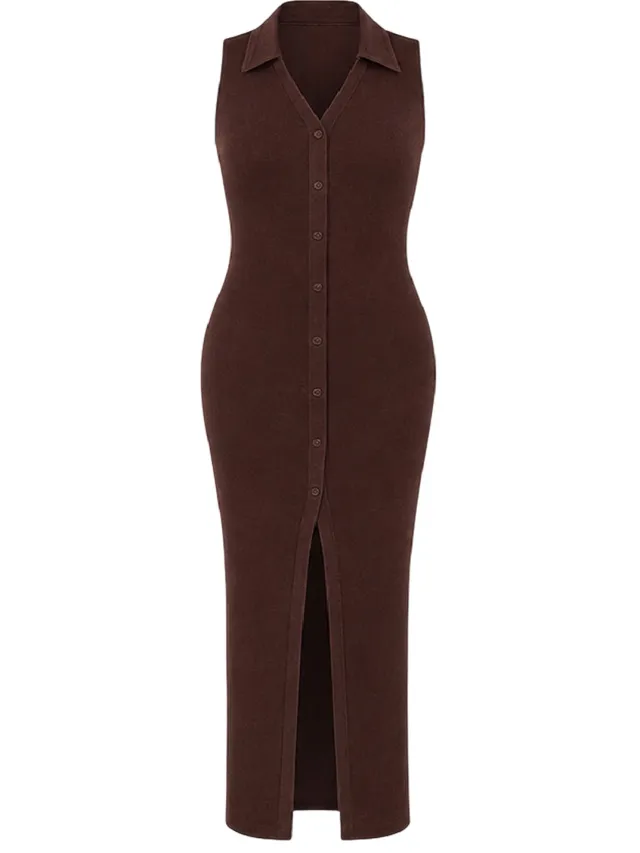 I Saw It First Dames/Dames Maxi Dress (Chocolade) Chocoladebruin
