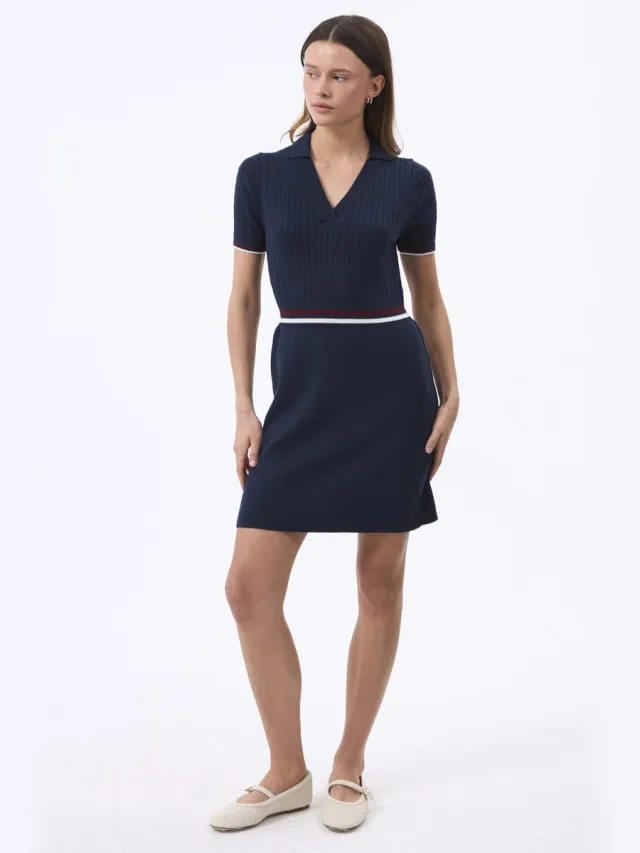 FELIX HARDY Midi Zomer Kleid Dames Navy